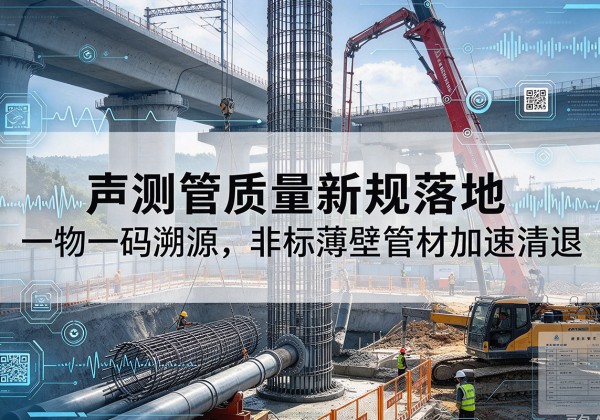 抚松声测管质量新规落地，一物一码溯源，非标薄壁管材加速清退