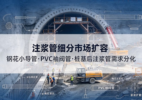 抚松注浆管细分市场扩容，隧道钢花小导管、PVC 袖阀管、桩基后注浆管需求分化
